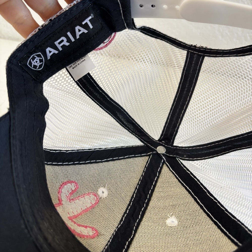 NEW Ariat Womens Hat Serape Cactus Mesh Snapback Baseball Cap Lightweight 515503 - Picture 6 of 6